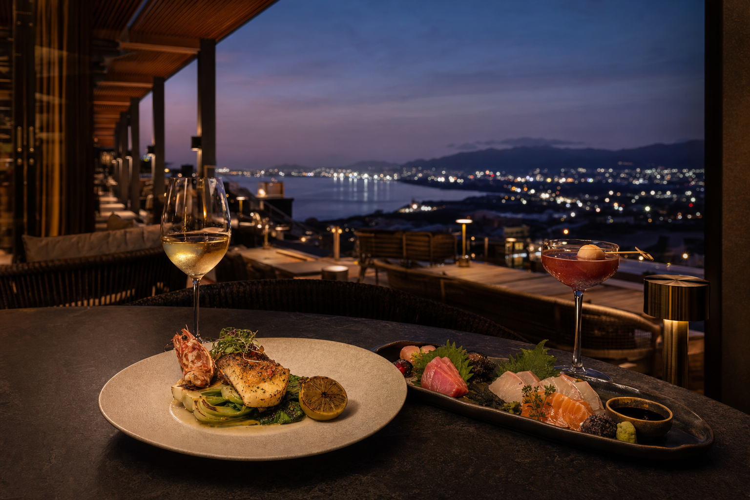 Elevated dining and rooftop atmosphere at the neighbouring Ardo