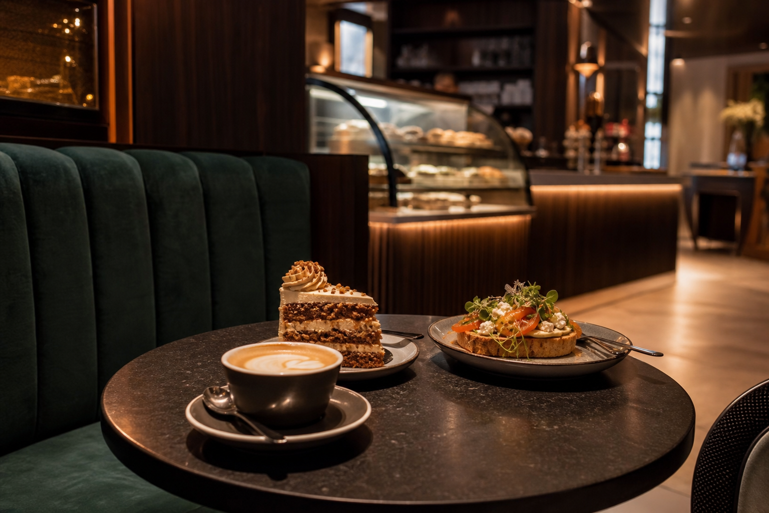 Coffee cake and café favourites at Spin Café