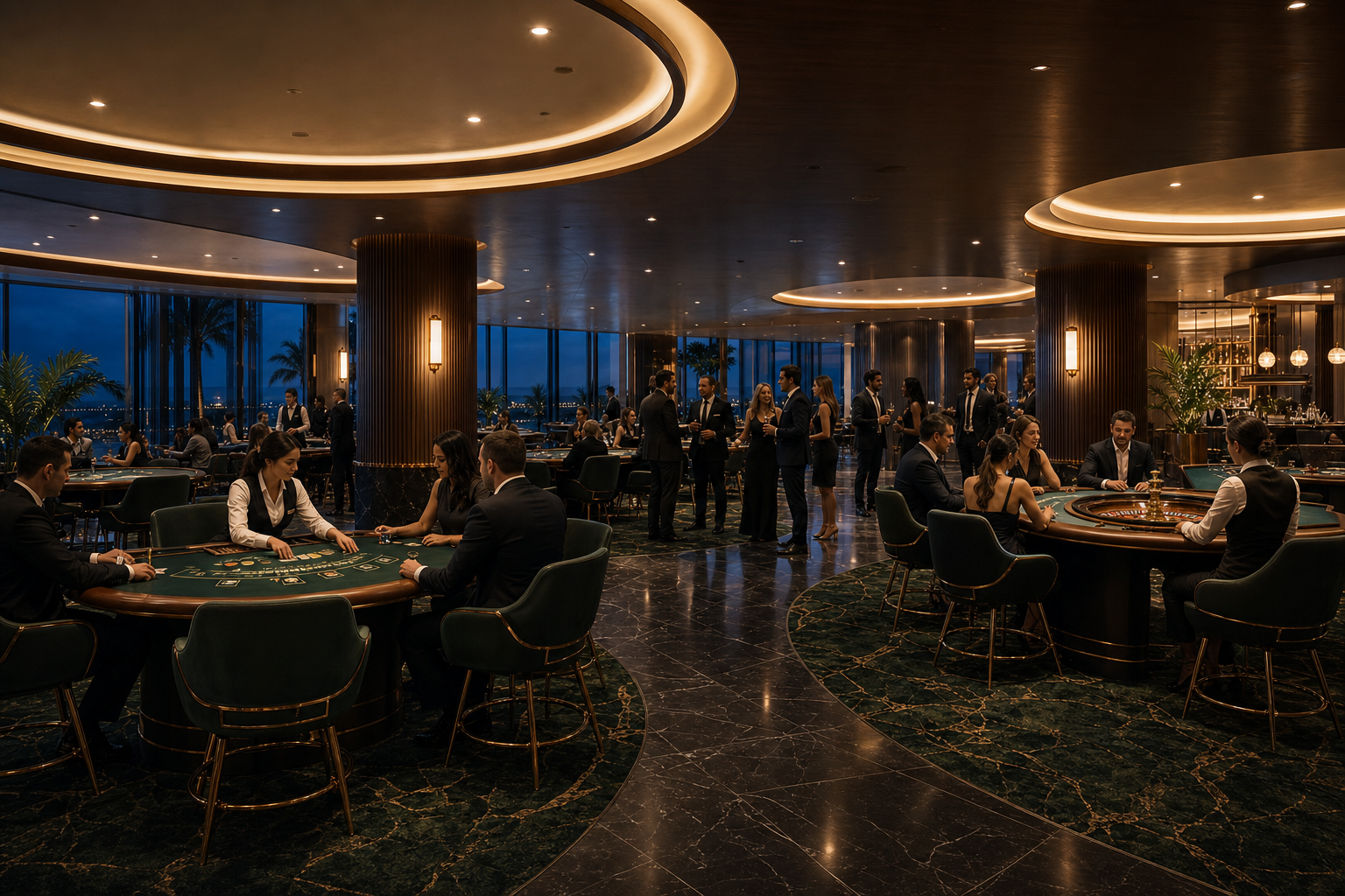 Premium table gaming atmosphere at Townsville Casino